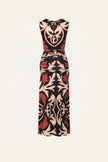 HORIZONTE MISTICO DRESS IN BLACK ECRU