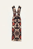 HORIZONTE MISTICO DRESS IN BLACK ECRU