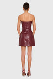 KARLA DRESS IN BURGUNDY
