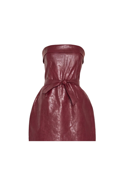 KARLA DRESS IN BURGUNDY
