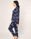 WOMENS PIMA PAJAMA SET IN ZEBRE DE NUIT