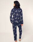 WOMENS PIMA PAJAMA SET IN ZEBRE DE NUIT