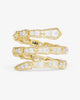 PAVE SERPENT SPIRAL RING