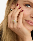 PAVE SERPENT SPIRAL RING