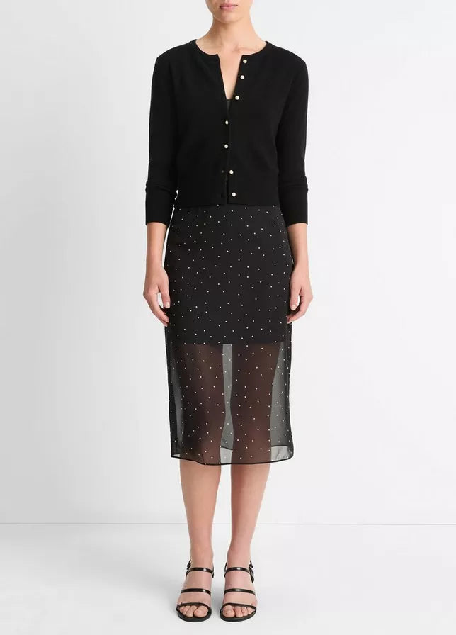 PEARL BUTTON CARDIGAN