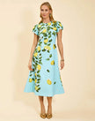 PERLA MIDI DRESS IN SORRENTO CITRUS