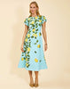 PERLA MIDI DRESS IN SORRENTO CITRUS
