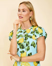 PERLA MIDI DRESS IN SORRENTO CITRUS