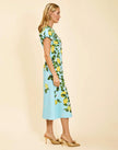 PERLA MIDI DRESS IN SORRENTO CITRUS
