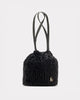 POUF BAG IN BLACK FUR