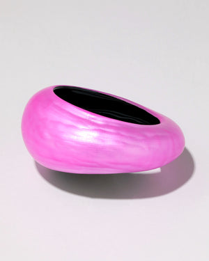 PUFFY LUCITE TAPERED BANGLE
