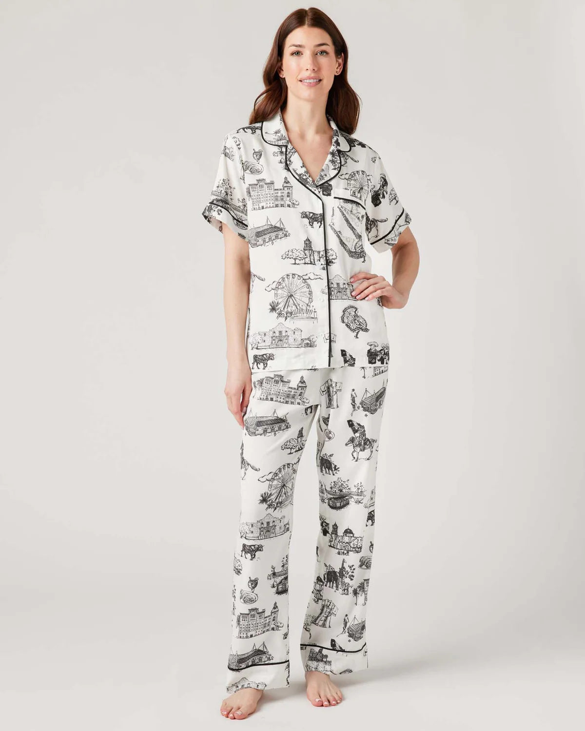 SAN ANTONIO TOILE PAJAMA PANTS SET