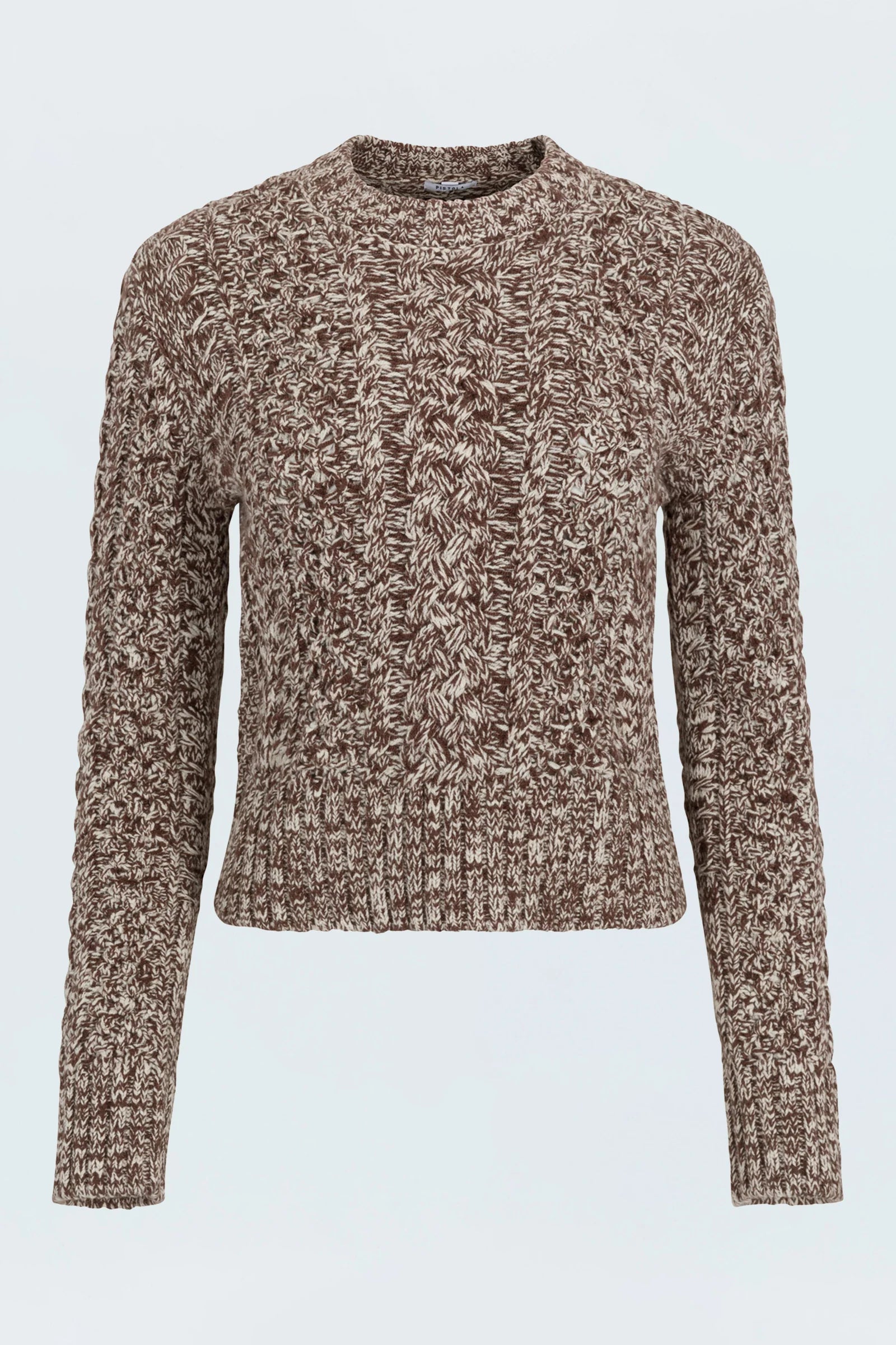 QUINN SWEATER IN CHOCOLATE MARL