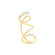 GOLD AND DIAMOND MEGA SWIRL RING