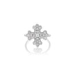 BOTTONY CROSS CENTER BEZEL DIAMOND RING