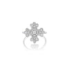 BOTTONY CROSS CENTER BEZEL DIAMOND RING