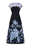 BAROQUE FLORAL FIL COUPE EVELYN DRESS