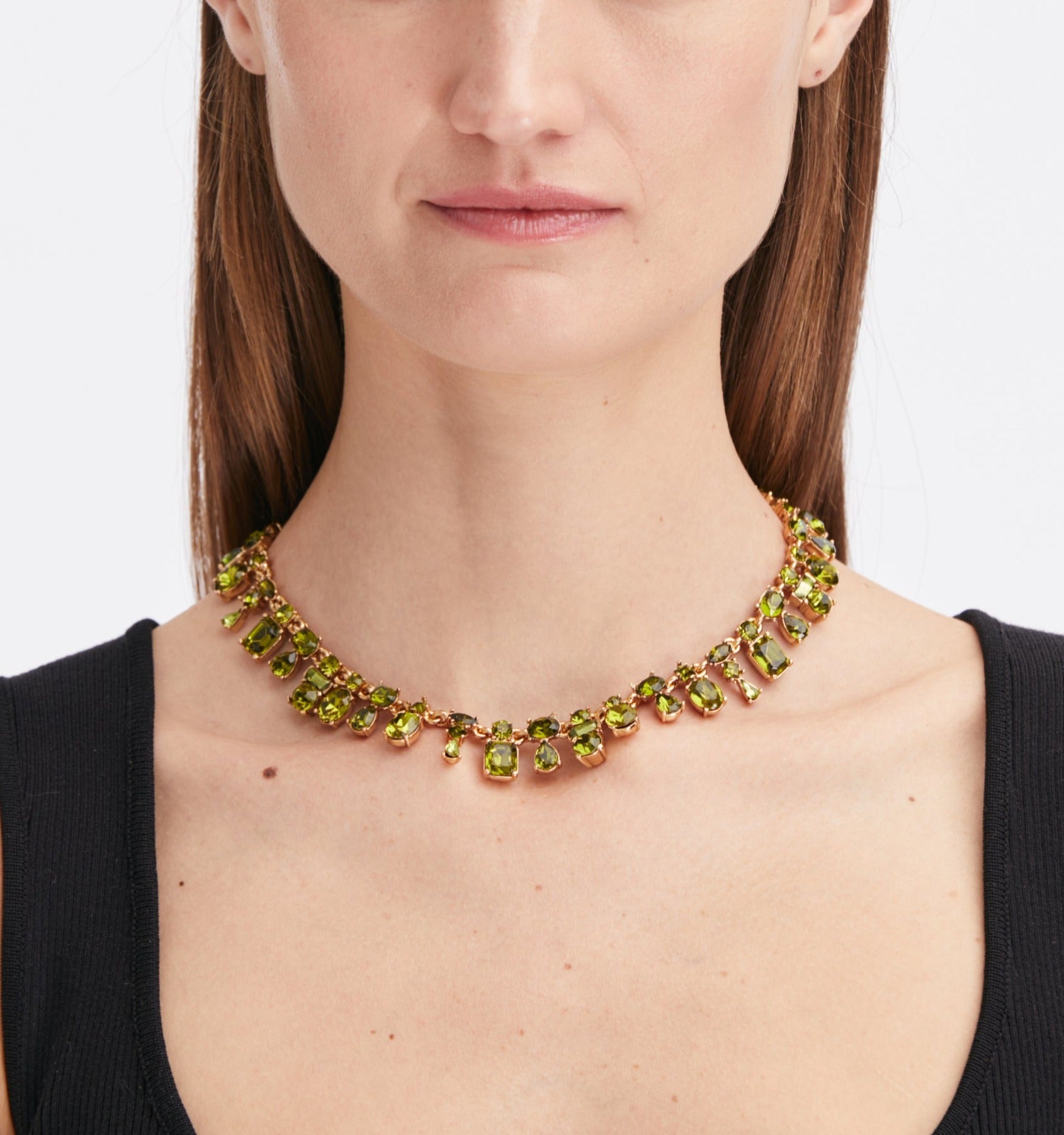 CANDIED CRYSTAL STATEMENT NECKLACE