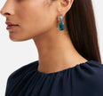 HALF PAVE CRYSTAL EARRINGS