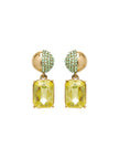 HALF PAVE CRYSTAL EARRINGS