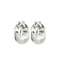 ORGANIC HOOPS IN SILVER AND CLEAR
