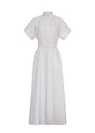 SADIE DRESS IN WHITE AND INK