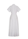SADIE DRESS IN WHITE AND INK