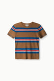 EASY CASHMERE TEE IN SAVOY STRIPE