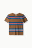 EASY CASHMERE TEE IN SAVOY STRIPE