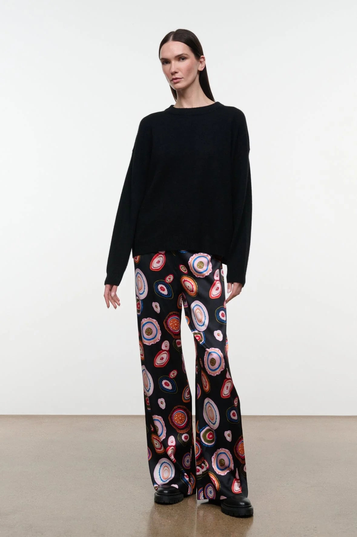 STROLL SILK PANT MILLEFIORE