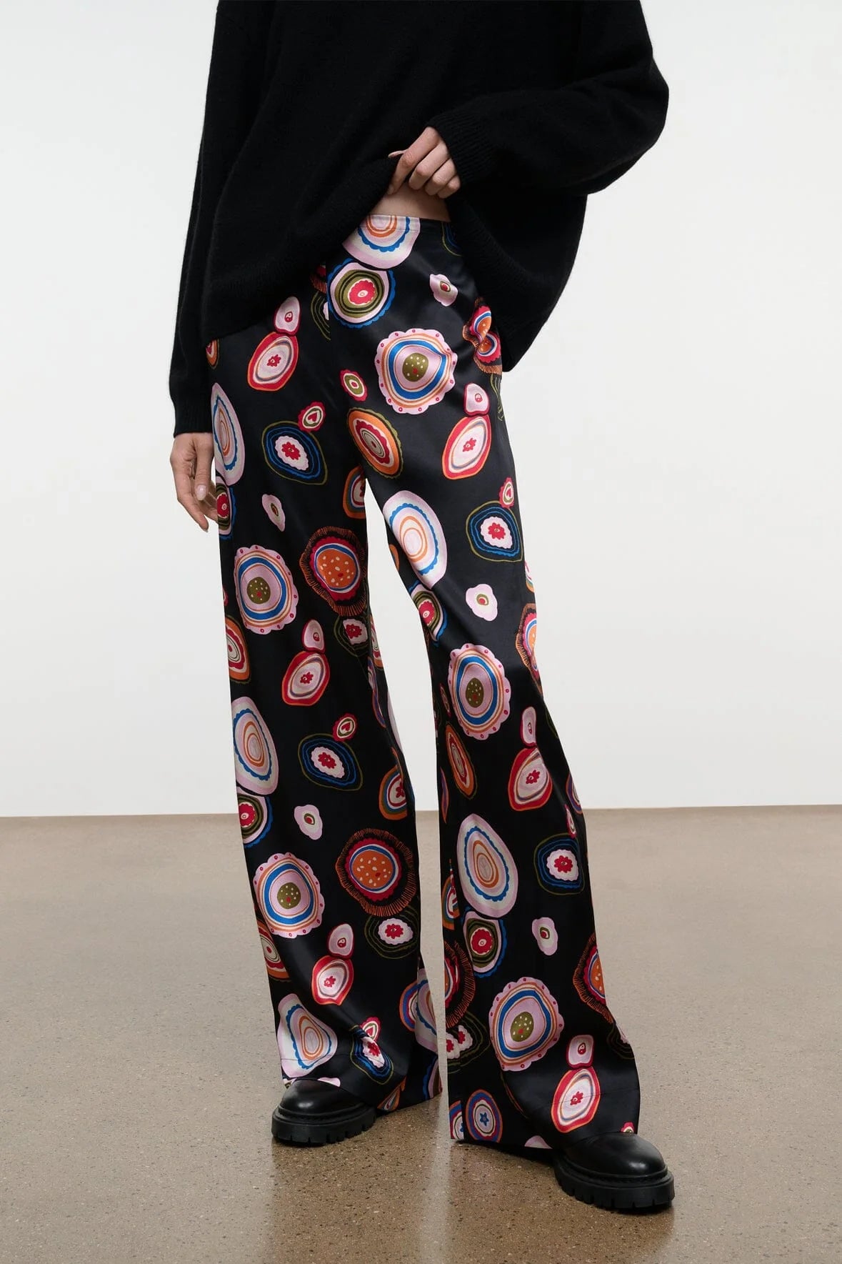 STROLL SILK PANT MILLEFIORE