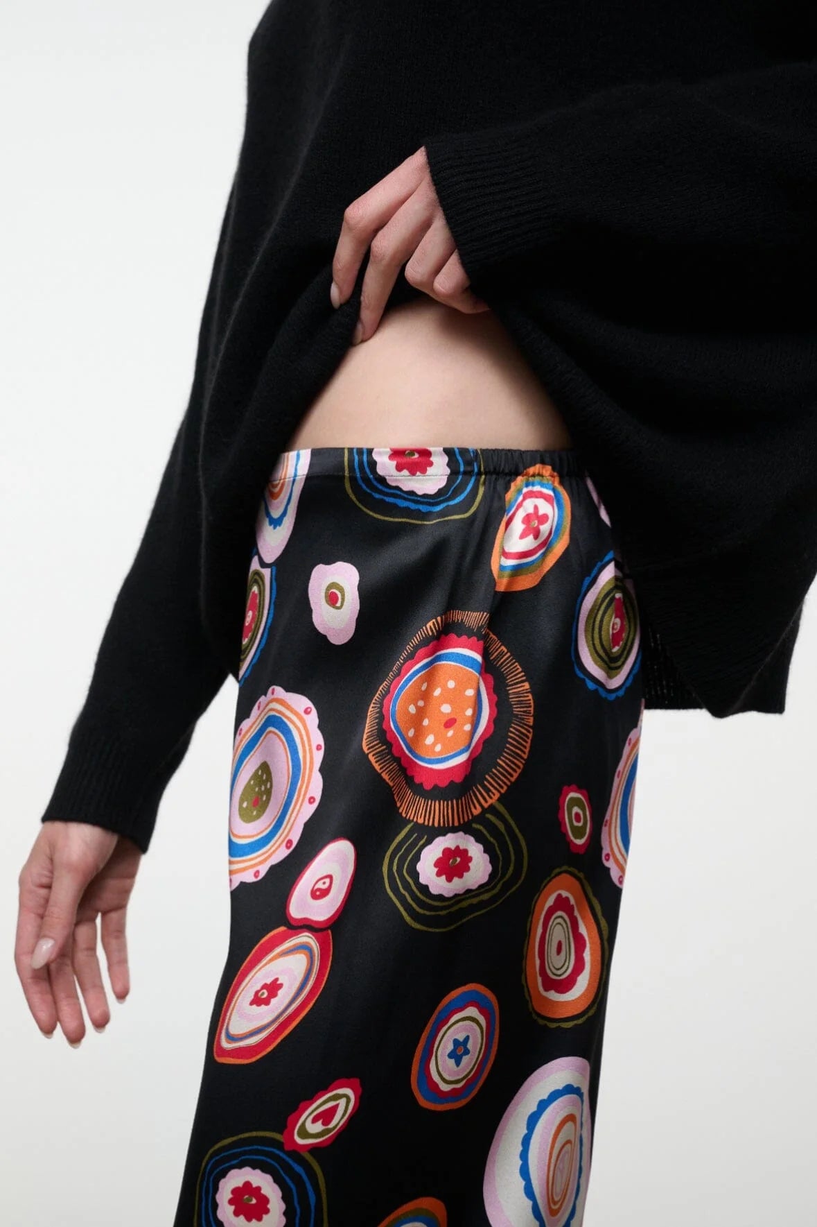 STROLL SILK PANT MILLEFIORE