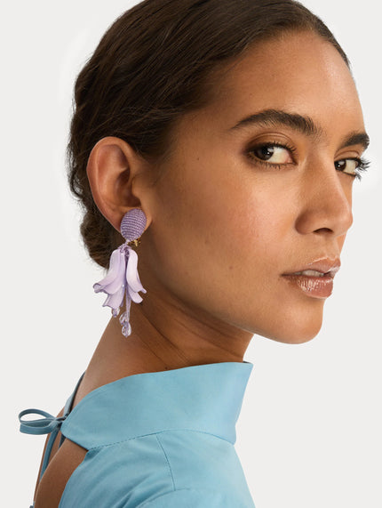IMPATIENS CLIP ON EARRINGS