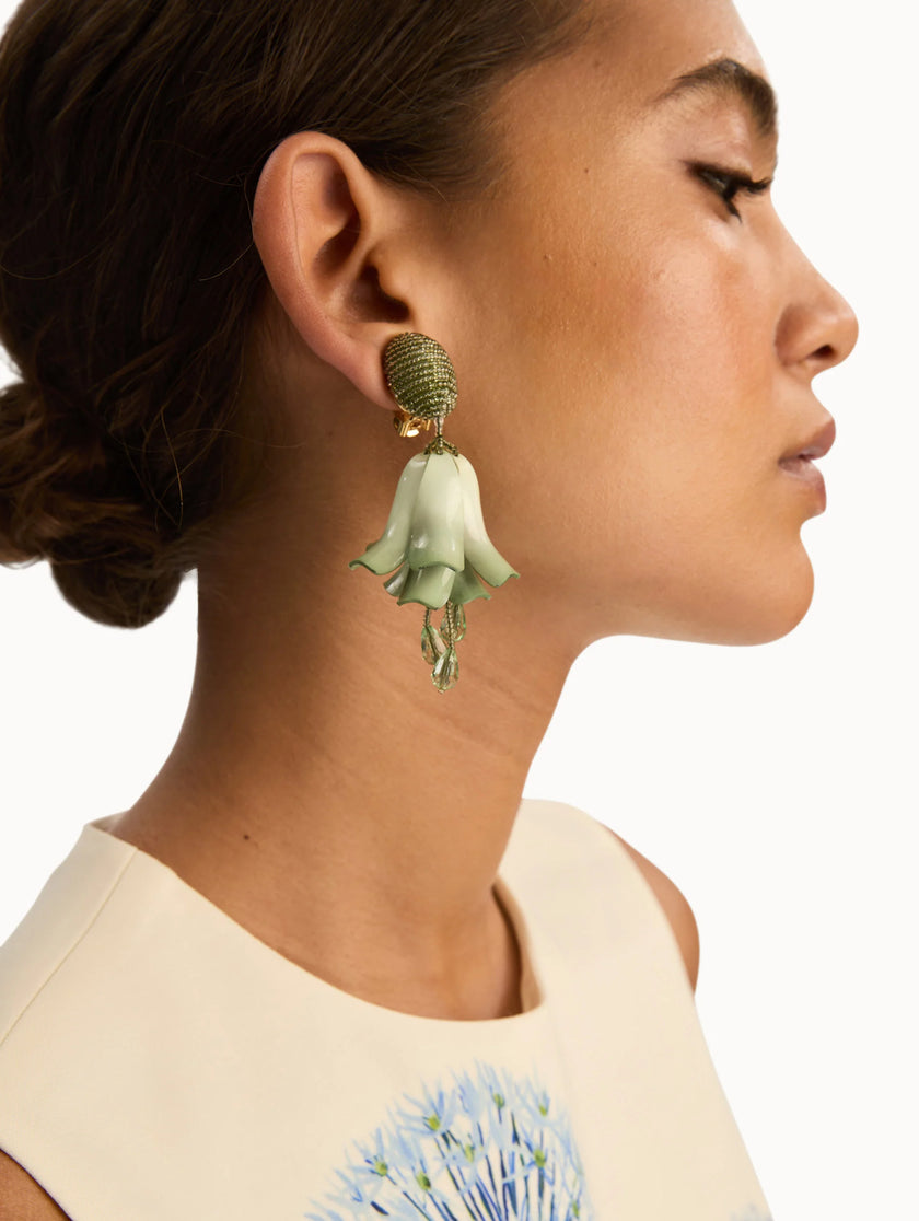 IMPATIENS CLIP ON EARRINGS