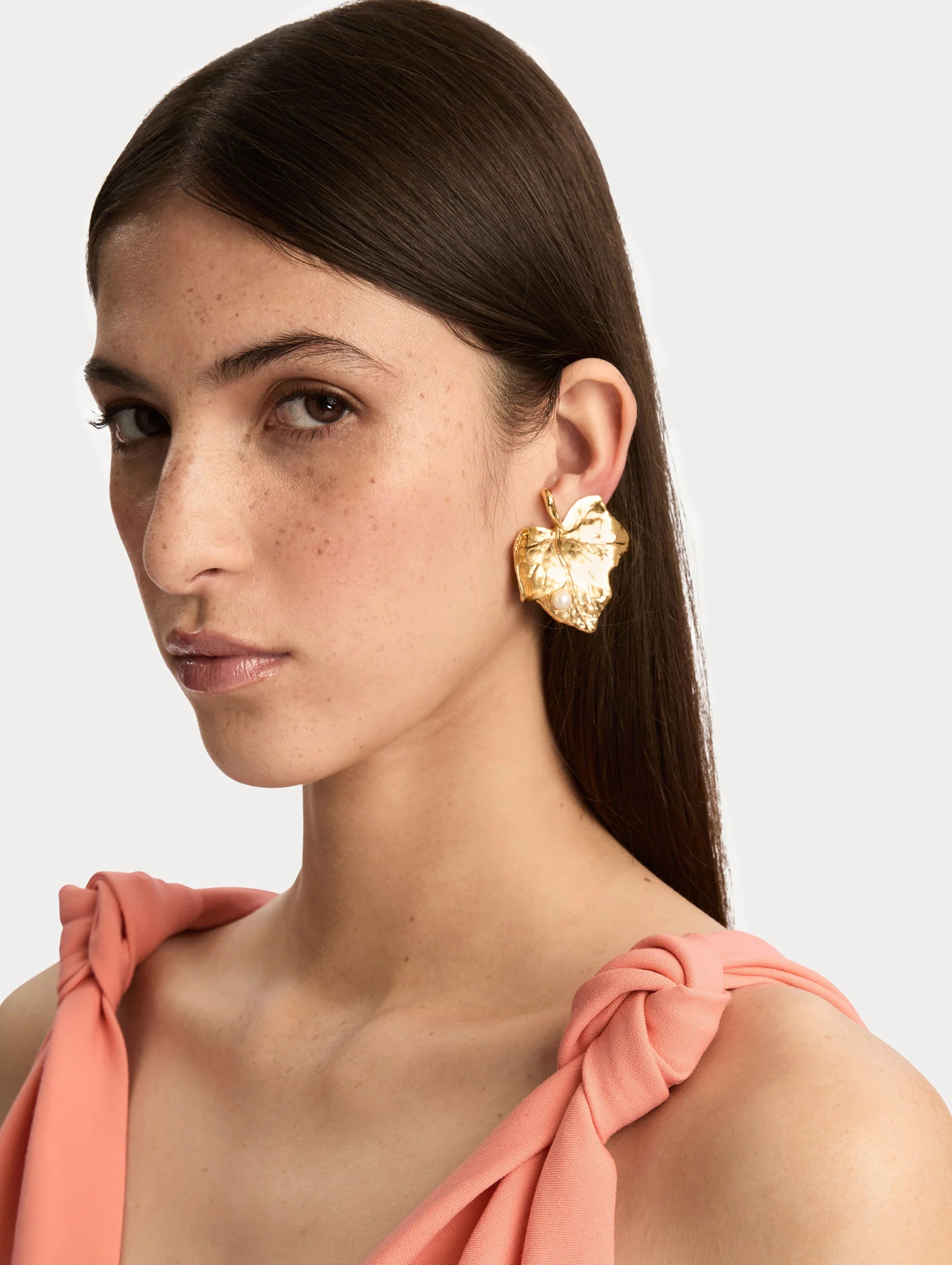 IVY LEAF EARRINGS CLIP ON