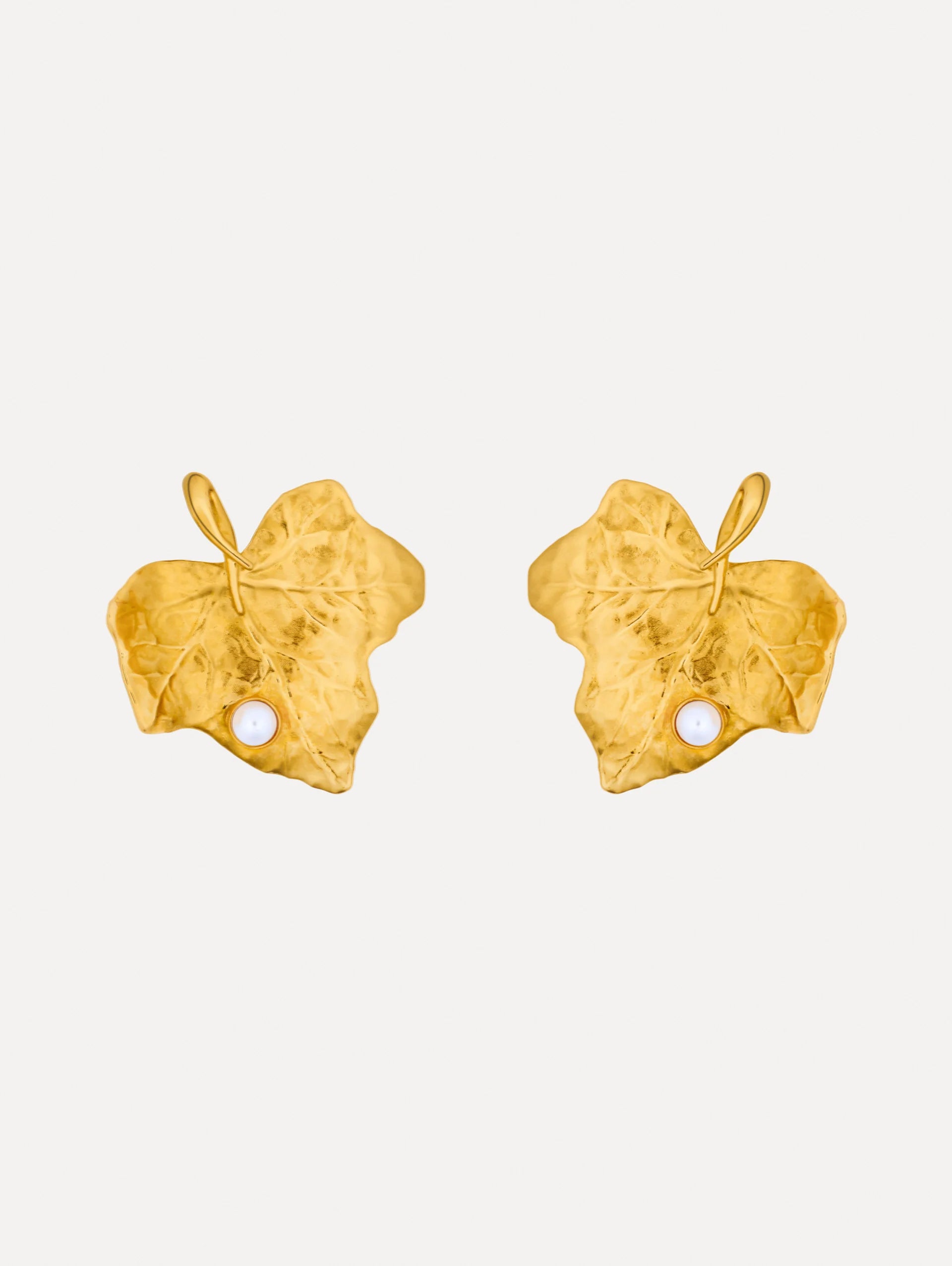 IVY LEAF EARRINGS CLIP ON