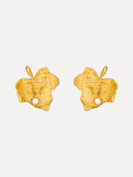 IVY LEAF EARRINGS CLIP ON