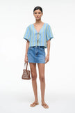 AVA LINEN TOP SEAPORT STRIPE