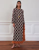 BRUNETTA JACQUARD MAXI DRESS