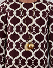 BRUNETTA JACQUARD MAXI DRESS