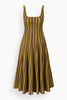 WELLS DRESS IN CIGAR STRIPE