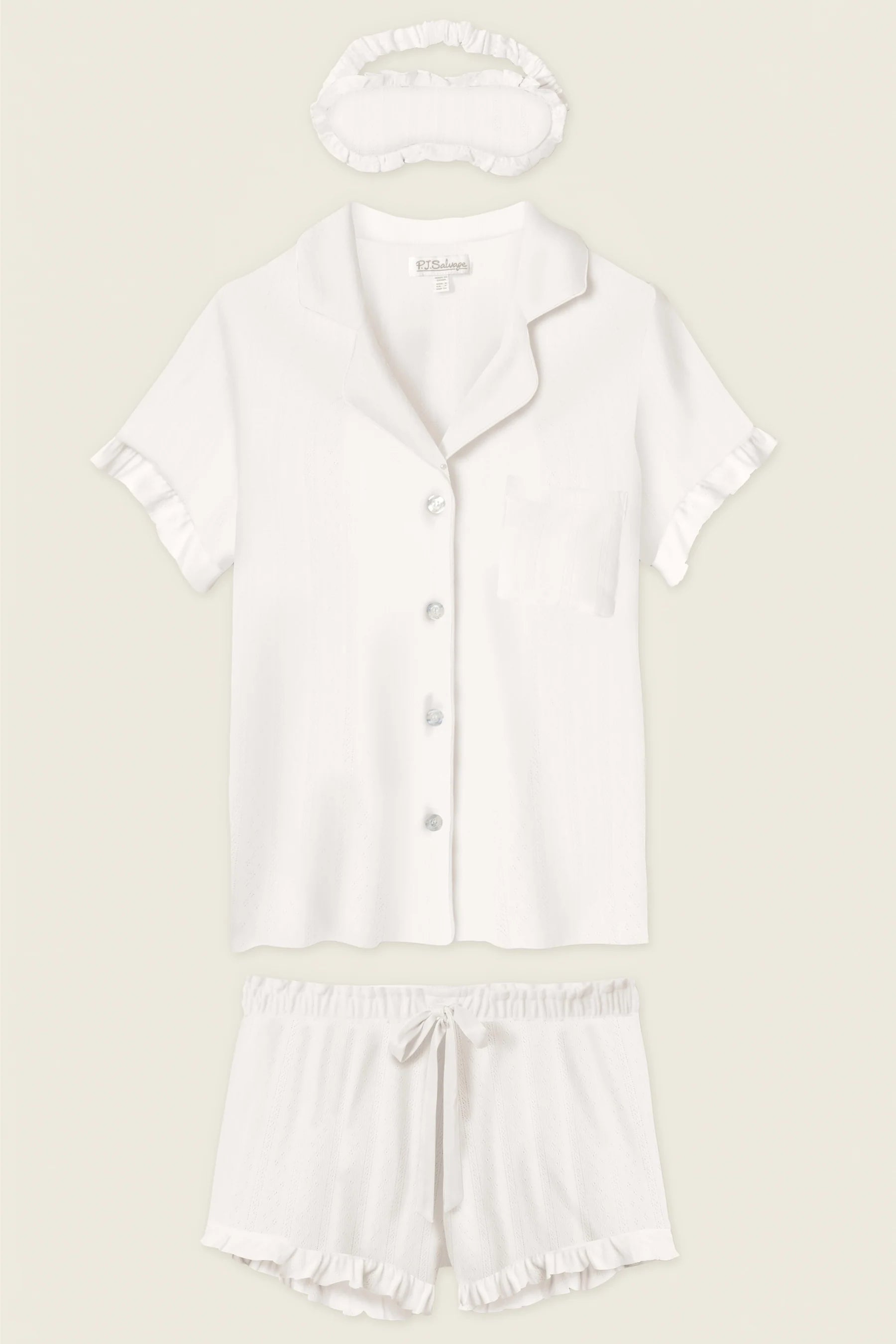 POINTELLE ESSENTIALS 3 PIECE SHORTS SET