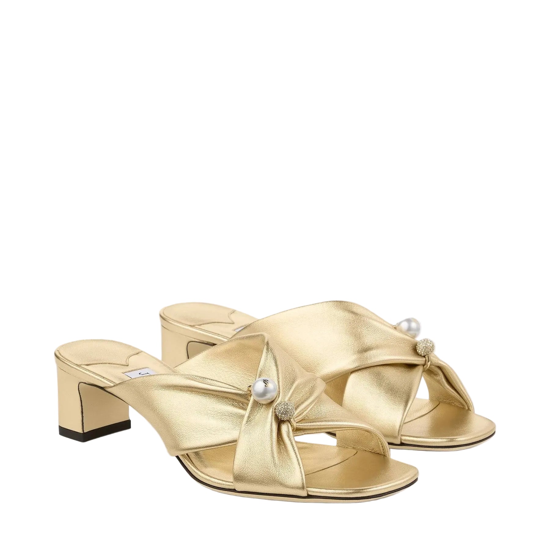 RAFI 45 METALLIC NAPPA LEATHER SANDALS