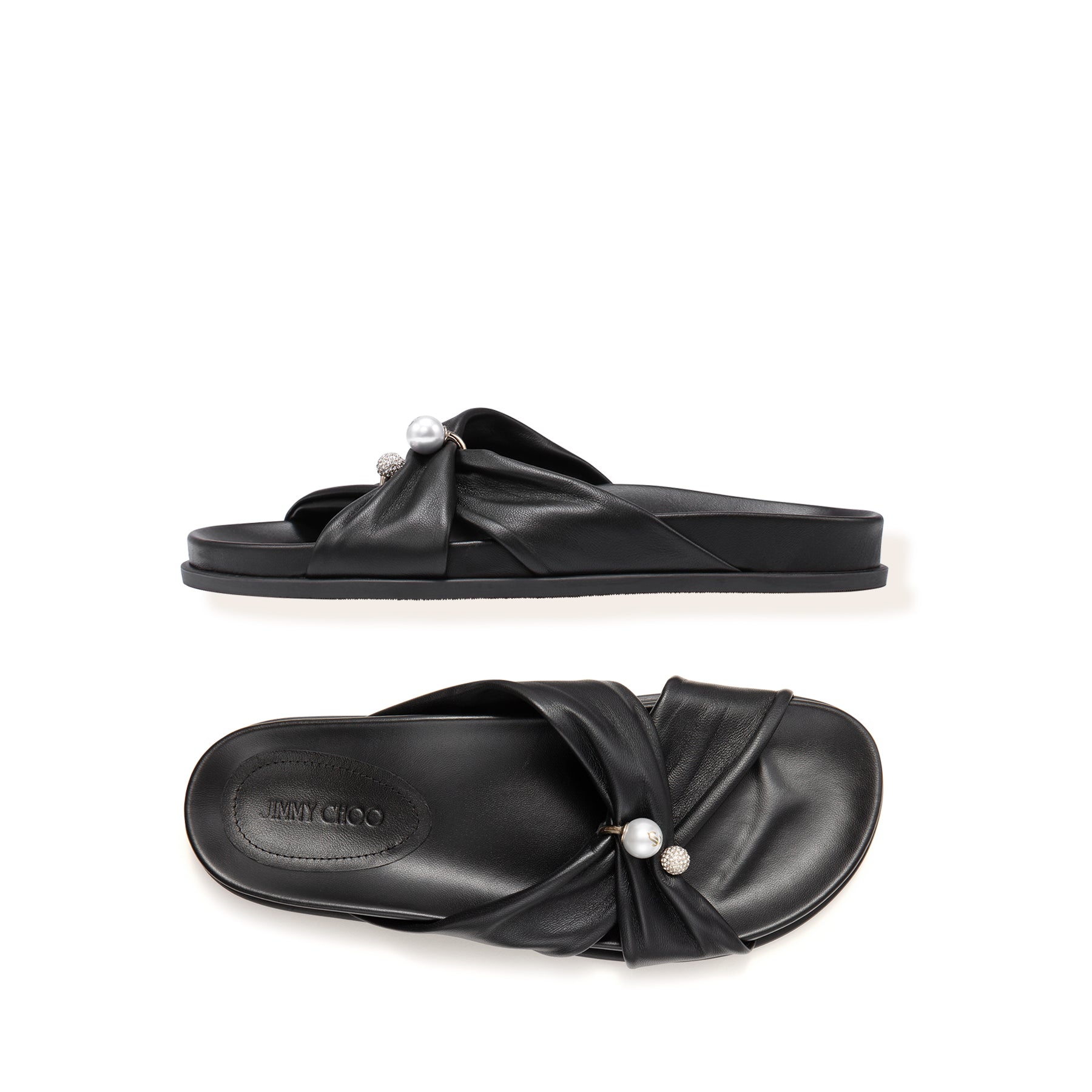 RAFI FLAT SOFT GLOVE LEATHER FLAT SANDALS