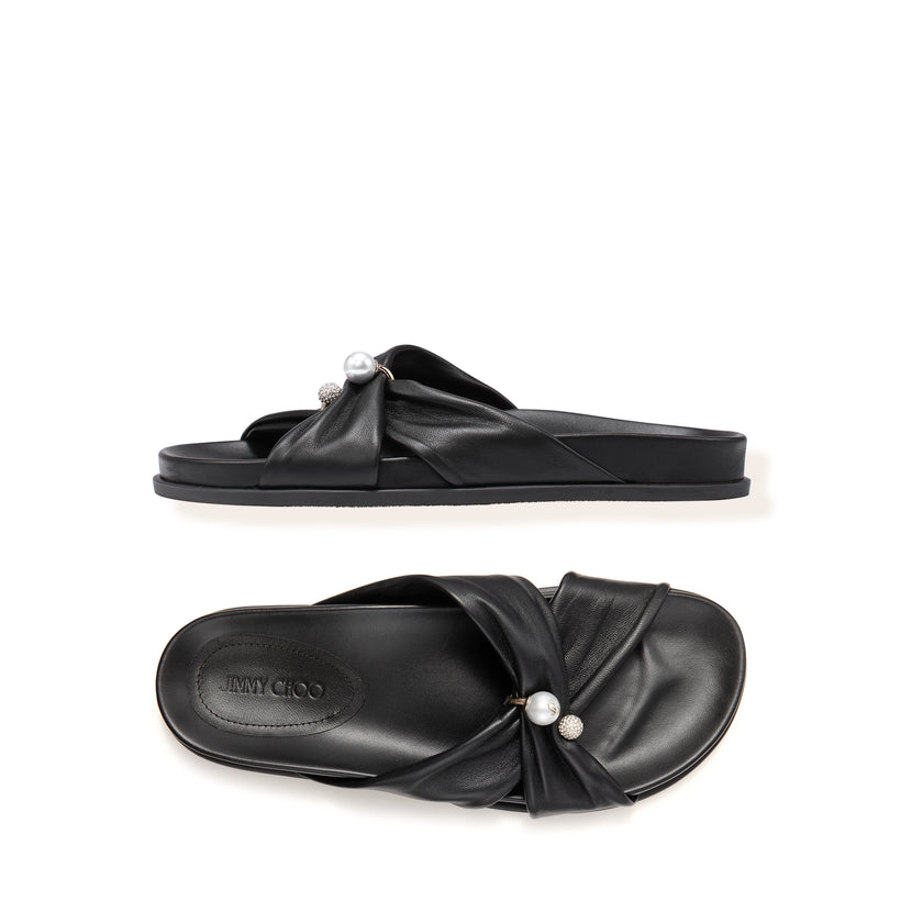 RAFI FLAT SOFT GLOVE LEATHER FLAT SANDALS