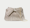 RAYNE PLEATED BOW CLUTCH