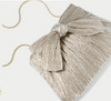 RAYNE PLEATED BOW CLUTCH