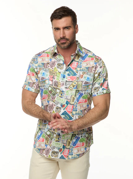 THE HEIST SHORT SLEEVE BUTTON DOWN SHIRT