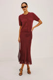 ROMAN SWEATER IN CRIMSON