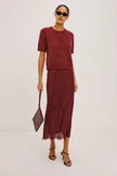 ROMAN SWEATER IN CRIMSON